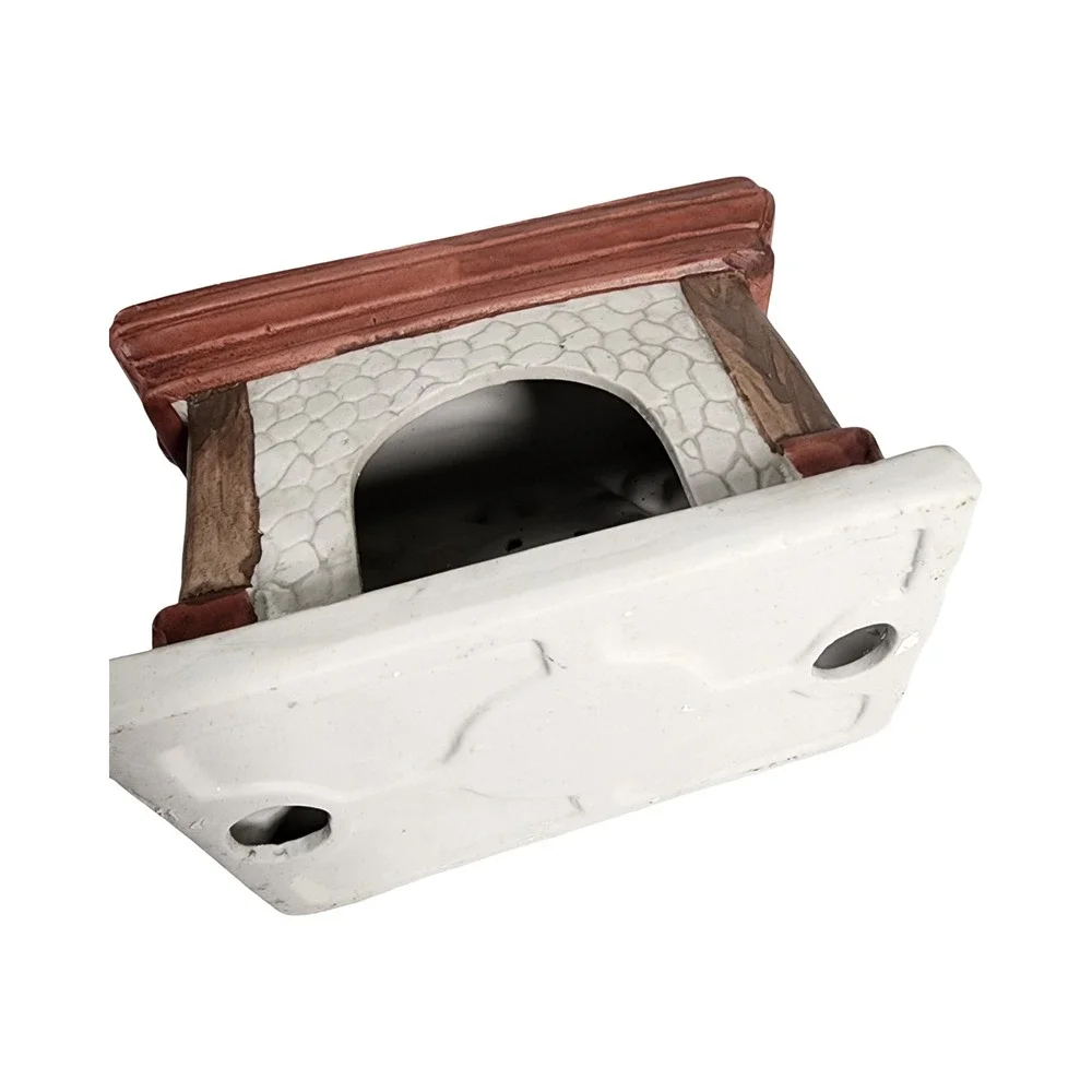 Vintage‎ Style Ceramic Christmas Fireplace Tea Light Candle Holder Cherubs Cat